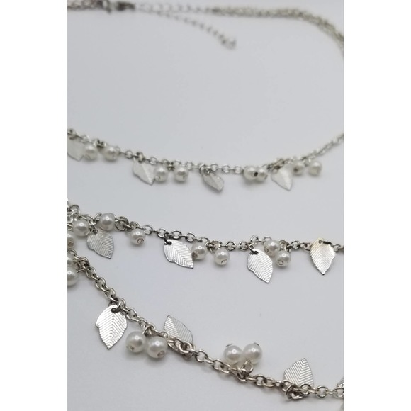 Premier Designs Multi Layer Silver Plated Necklace - Picture 4 of 8